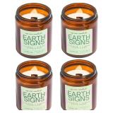 NEW $35 4PK Zodiac Astrology Gift Candles Set
