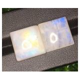$4,725 App 27 ct White Moonstone gemstone pair
