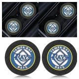 NEW 2PK Tampa Bay Rays Car Coasters 2.75'