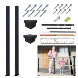 New $90 CHR 2X 48' Black Deck Railing Post Kit