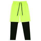 NEW $48 (8) Boys 2-in-1 Athletic Active Leggings