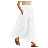NEW $35 (XL) Women's Boho Skirt w/Pockets-Lt Green