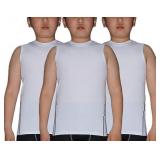 NEW $63 3PK (7-8Y) Kids Compression Tanks-Black