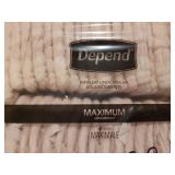 NEW (L) Ladies Depends Fit-Flex Underwear 40 Pack