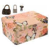 NEW $37 Small Metal Storage Box w/Combo Lock