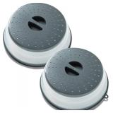 NEW 2PK Collapsible Microwave Plate Covers
