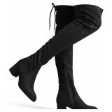 New $74 USED DREAM PAIRS Women's OTK Boot Heel