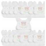 * Glowvision 24pcs Baby Bibs, Leak Proof