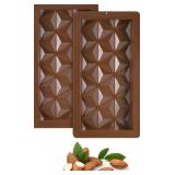 NEW 2PK Silicone Chocolate Bar Molds Dubai