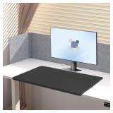 SEALED $42 (73x42.5cm) Black Desk Mat