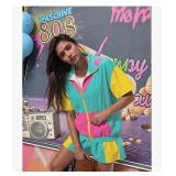 $43 Size:2XL 80s Outfit for Women 90s Color