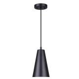 New $113 Orli 1-Light Matte Black Pendant Light