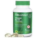 NEW (120ct) Organika Vitamin D3 + K2