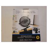 Rechargable Clip On Desk Fan