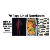 NEW 4PK Themed 70 Page Everyday Note books