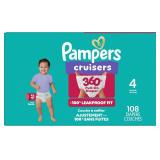 SEALED $40 (Size4-108Pcs) Pampers Diapers