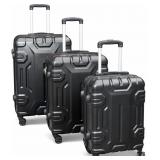 NEW $160 (3-Piece) Hard Shell Suitcase