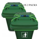 NEW $60 4PK Outdoor Garbage Can Locks, Bear Proof