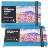 SEALED $34 2PK Water Color Journals, Hardcover