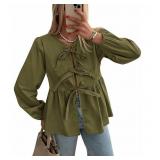 NEW $32 (S) Women's Baby Doll Y2K Blouse