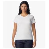 Size:S Gildan Womens Heavy Cotton V-Neck T-Shirt,