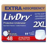 New $132 LivDry Adult Diapers, Protective...