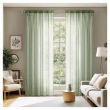 NEW $31 2PK Sheer Curtains (54X108')