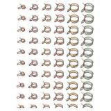 New 60-Piece Spring Band Clips Kit: 7-17mm
