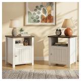 $165 Farmhouse Nightstand w/ Storage