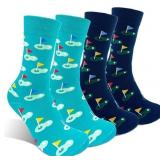 NEW 2PK (OS) Novelty Golf Socks