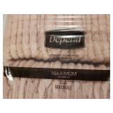 NEW (L) Ladies Depends Fit-Flex Underwear 40 Pack