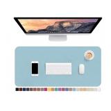 Hsurbtra Desk Pad, 30' x 14' PU Leather Desk Mat