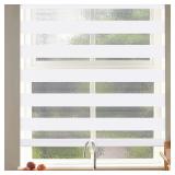 New $60 30'W x 72'H Cordless Zebra Blinds White