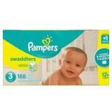 NEW $70 (size 3-168Pcs) Pampers Swaddlers Diapers