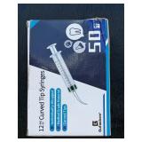 50 Piece 12 ml Curved Tip Syringes