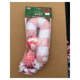 Sm/Med Xmas Stocking Dog Toys Pink