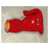 Plush Cat Dog Toy Red Medium/ Lrg
