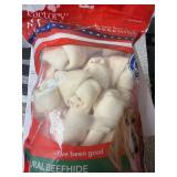 10 Pack 6' Natural Beefhide Bones