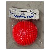 Large Dog Spike Ball Red