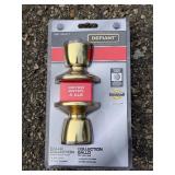 2 x Defiant Keyed Lock Polished Brass Finished