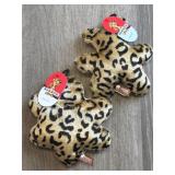 2 Pack Assorted Leopard Print Toys For Small Dogs