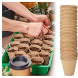 NEW 100PK 3' Peat Pots Set For Seeding/Germination