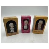 3 Precious Moments Christmas Ornaments