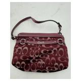 Coach Signature Mini Wristlet Bag