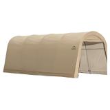 NEW $590 (10'x20', Beige) Round Style Auto Shelter