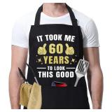 NEW 60TH Birthday Gift Funny Apron Unisex
