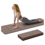 New $62 71' 24' Foldable Yoga Mat, Lightweight