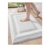 NEW $30 DEXI Chenille Thick Bath Mat Non Slip