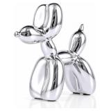 NEW $75 9.8' Silver Balloon Dog Decoration