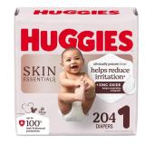 NEW $62 Huggies Size 1 Diapers, Skin Essentials